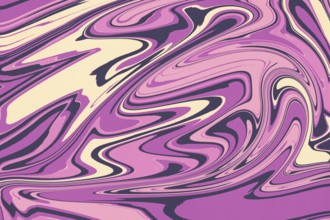 Abstract marble swirl illustration in shades of purple and cream, creating a fluid, dynamic pattern