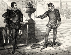 ACT II, SCENE III., Tasso, Antonio, scene from Torquato Tasso, a play by Johann Wolfgang von Goethe