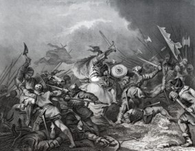 Die Schlacht von Hastings, am 14. Oktober 1066