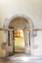 Benedictine monastery Bursfeld on the Weser near Hannoversch Münden. Bursfelde Monastery is a