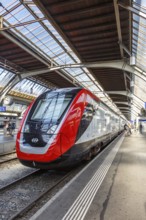 Bombardier Twindexx InterRegio train operated by SBB Swiss Federal Railways at Zurich main station,