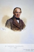 Theodor Pachmann (1801-1881), Austrian jurist, Historical, digitally restored reproduction from a