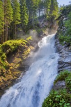 Krimml Waterfalls, the highest in Austria with a drop of 385 metres, Krimml, Krimml Achental, Hohe