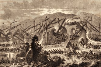 The Battle of Salamis in 480 BC fought between Greek city-states and the Persian Empire