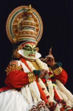 CHENNAI, INDIA, SEPTEMBER 8: Indian traditional dance drama Kathakali preformance on September 8,
