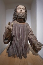 Figure of Jesus, around 1470, only the corpus of the palm tree still exists, Strigel Museum,