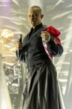 Deborah Anne Dyer aka Skin, singer of Skunk Anansie, live at the Columbiahalle in Berlin on