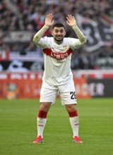 Deniz Undav VfB Stuttgart (26) Gesture Gesture angry, angry, disappointed, Football Bundesliga,