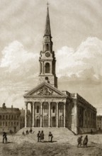 St. Martin-in-the-Fields, englisch anglikanisch, Trafalgar Square, City of Westminster, London, 18.