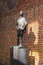 Monument to the French poet François Villon in Utrecht, Netherlands