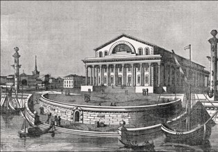 Former Stock Exchange building, today Central Naval Museum, Saint Petersburg, Russia, 19th century