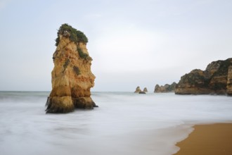 Rocks on the beach, Praia Dona Ana, Lagos, Algarve, Portugal