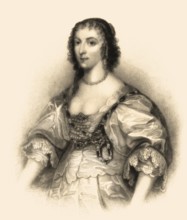 Henrietta oder Henriette Maria von Frankreich, 1609-1669, Königingemahlin von England, Schottland