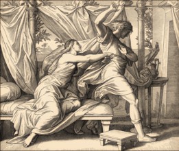 Joseph and Potiphar's Wife, Old Testament, by Julius Schnorr von Carolsfeld, 1860