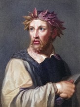 Torquato Tasso 1544-1595, Italian poet of the Renaissance. From the book Gallery of Portraits,