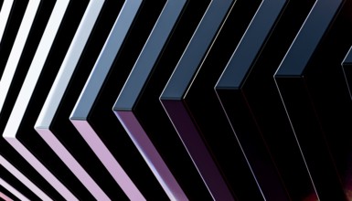 A stunning 3D render showcasing geometric shapes with a combination of metallic and crystal