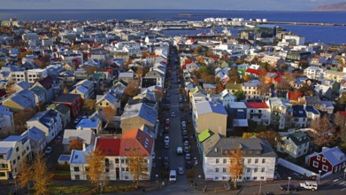 Iceland, View of the old town, Reykjavik, Iceland
