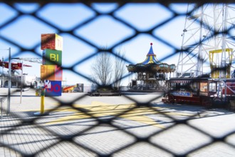 Parc d'atraccions Tibidabo amusement park in Barcelona, Spain