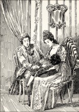 Poisoning Felix, scene from the novel Wilhelm Meister's Apprenticeship, Wilhelm Meisters Lehrjahre,