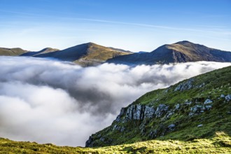 Snowdon Massif, Snowdon Range, Snowdonia, North Wales, UK