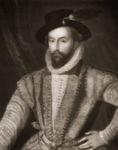 Sir Walter Raleigh, 1554 - 1618, an English aristocrat, writer, poet and explorer