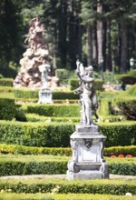 Statue in the garden of the Palacio La Granja de San Ildefonso or Summer Palace, province of