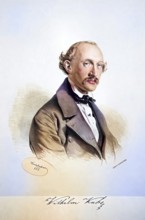 Wilhelm Kuhe (1823-1912), pianist, Historical, digitally restored reproduction from a 19th century