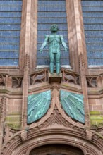 'Welcoming Christ' sculpture by Elizabeth Frink, Anglican Cathedral Church of Christ in Liverpool,
