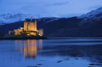 Eilean Donan Castle, a castle near Dornie in the Scottish Highlands, Scotland, Great Britain