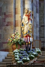 Mary with the Child Jesus, figure in Speyer Cathedral, Imperial Cathedral, interior view, Speyer,