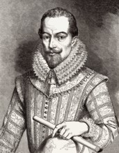 Sir Walter Raleigh, 1554 - 1618, englischer Aristokrat, Schriftsteller, Dichter und Entdecker