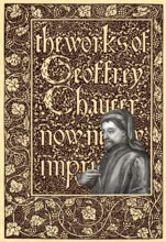 Portrait of Geoffrey Chaucer, ca. 1343 - 1400, part of the Canterbury Tales