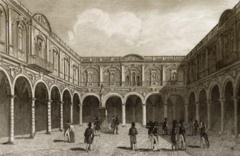 Die Londoner Royal Exchange, City of London, England, 19. Jahrhundert