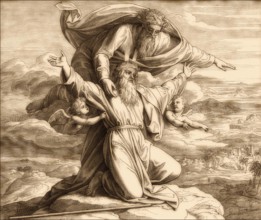God shows Moses the Promised Land, Old Testament, by Julius Schnorr von Carolsfeld, 1860