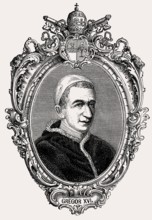 Pope Gregory XVI, 1765 –1846, was Pope from 2 February 1831 to his death