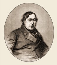 Gioachino Antonio Rossini, 1792-1868, Italian composer, opera composer of the Bel-Canto