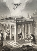 Miracle of Jesus at the Pool of Bethesda, 1853, digitally restored