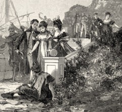 ACT IV., SCENE III., Eugenie, Governess, Counsellor, scene from THE NATURAL DAUGHTER, DIE