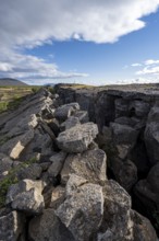 Rock crevice, Vilkan landscape, Grjótagjá, Myvatn, Iceland