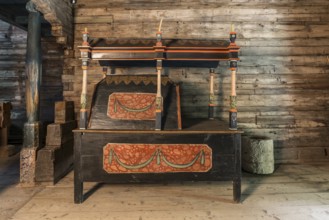 Holy grave carried during processions, 16th century Gothic wooden church of St. Paraskevi, Radruz,