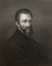 Michelangelo Buonarroti, 1475-1564, Italian painter, sculptor, architect and poet of the Italian