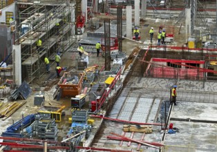 Large-scale construction site, replacement building for the NA complex, Ruhr-Universität Bochum,