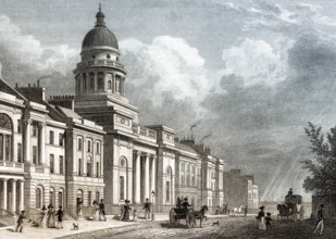 St George's Church, and West Side of Charlotte Square, Edinburgh, Scotland, 19th century, from