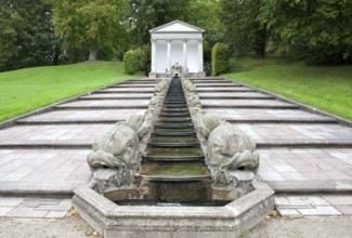 Gottorf Palace, Neuwerkgarten, palace garden, Schleswig, Schleswig-Holstein, Germany