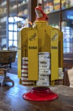 Erdal revolving stand for shoe polish in a former Thuringian drugstore from 1898, set up as a