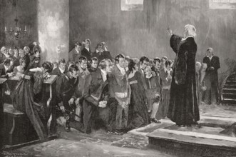 Consecration of Luetzow's volunteer corps in Rogau, 28. März 1813, Wars of Liberation