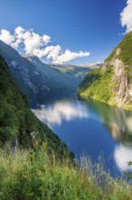 View of Geirangerfjord, near Geiranger, Møre og Romsdal, Norway