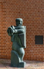 The charioteer by Dedo Gadebusch, bust at the Technik Museum, Berlin, Germany
