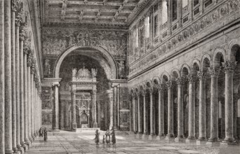 St Paul's Church outside the walls, Rome, Italy, 19th Century