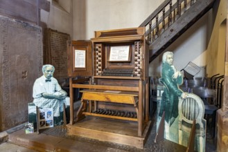 The Silbermann organ from 1741, on which Wolfgang Amadeus Mozart already played in 1778, in the